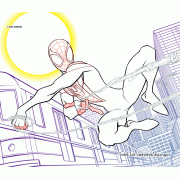SPIDER-MAN Colouring Set + สีน้ำและสีชอล์ก TEAM SPIDEY